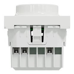 Variateur rotatif Wiser Unica NU351618W 2 fils zigbee blanc mécanisme seul