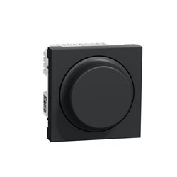 Variateur rotatif Wiser Unica NU351654W 2 fils zigbee anthracite mécanisme seul
