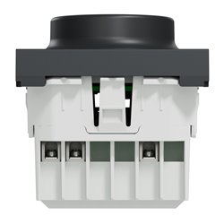 Variateur rotatif Wiser Unica NU351654W 2 fils zigbee anthracite mécanisme seul