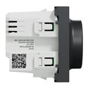 Variateur rotatif Wiser Unica NU351654W 2 fils zigbee anthracite mécanisme seul