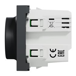 Variateur rotatif Wiser Unica NU351654W 2 fils zigbee anthracite mécanisme seul