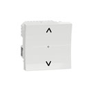 Interrupteur volet-roulant Wiser Unica NU350818W 4 A zigbee blanc mécanisme seul