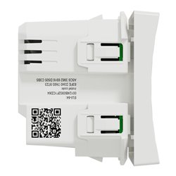 Interrupteur volet-roulant Wiser Unica NU350818W 4 A zigbee blanc mécanisme seul