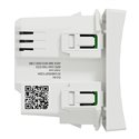 Interrupteur volet-roulant Wiser Unica NU350818W 4 A zigbee blanc mécanisme seul