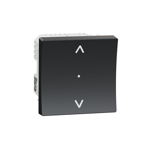 Interrupteur volet-roulant Wiser Unica NU350854W 4 A zigbee anthracite mécanisme seul Interrupteur volet-roulant Wiser Unica NU350854W 4 A zigbee anthracite mécanisme seul