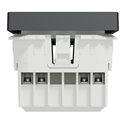 Interrupteur volet-roulant Wiser Unica NU350854W 4 A zigbee anthracite mécanisme seul