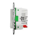 Prise 2P+T connectée Wiser Unica NU555918 16 A zigbee blanc