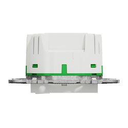 Prise 2P+T connectée Wiser Unica NU555918 16 A zigbee blanc
