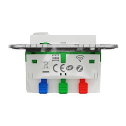 Prise 2P+T connectée Wiser Unica NU555918 16 A zigbee blanc