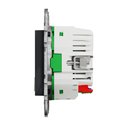 Prise 2P+T connectée Wiser Unica NU555954 16 A zigbee anthracite