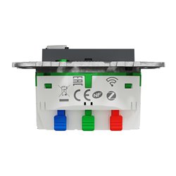 Prise 2P+T connectée Wiser Unica NU555954 16 A zigbee anthracite