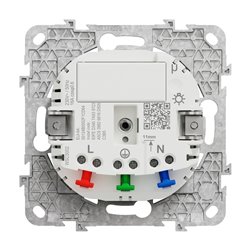 Prise 2P+T connectée Wiser Unica NU555954 16 A zigbee anthracite