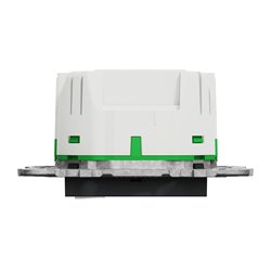 Prise 2P+T connectée Wiser Unica NU555954 16 A zigbee anthracite