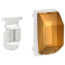 Accessoire rail DIN Unica pour poteau OptiLine NU9800 1 ou 2 modules 18 mm 
