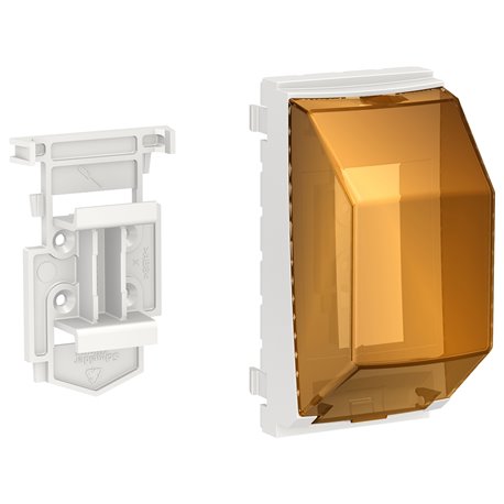 Accessoire rail DIN Unica pour poteau OptiLine NU9800 1 ou 2 modules 18 mm 