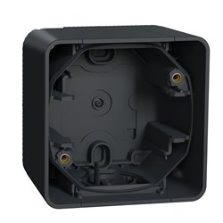 Boîte 1 poste saillie Mureva Styl MUR37911 gris 