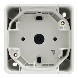 Boîte 1 poste saillie Mureva Styl MUR39911 blanc 