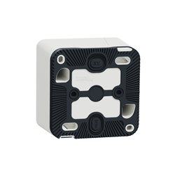 Boîte 1 poste saillie Mureva Styl MUR39911 blanc 
