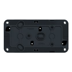 Boîte 2 postes horizontale saillie Mureva Styl MUR37914 gris 