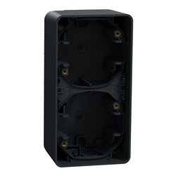 Boîte 2 postes verticale saillie Mureva Styl MUR37912 gris 