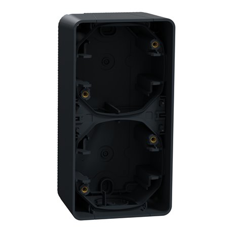 Boîte 2 postes verticale saillie Mureva Styl MUR37912 gris 