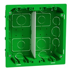 Boîte de concentration encastrée Unica NU8724 à compléter 2 colonnes de 4 modules