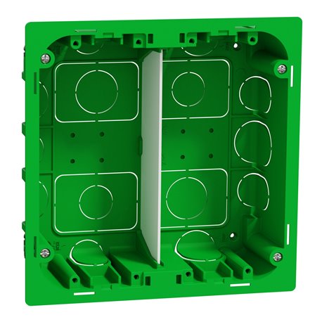 Boîte de concentration encastrée Unica NU8724 à compléter 2 colonnes de 4 modules