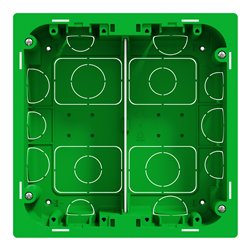 Boîte de concentration encastrée Unica NU8724 à compléter 2 colonnes de 4 modules