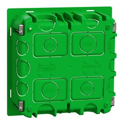 Boîte de concentration encastrée Unica NU8724 à compléter 2 colonnes de 4 modules