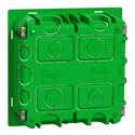 Boîte de concentration encastrée Unica NU8724 à compléter 2 colonnes de 4 modules
