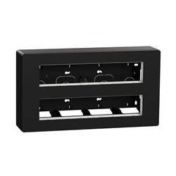 Boîte de concentration saillie complète Unica NU121054 Anthracite 2 rangs de 10 modules