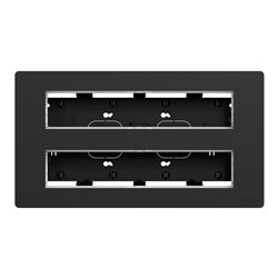 Boîte de concentration saillie complète Unica NU121054 Anthracite 2 rangs de 10 modules
