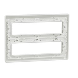 Boîte de concentration saillie complète Unica NU121820 Blanc antibactérien 2 rangs de 8 modèles