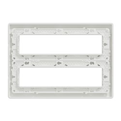 Boîte de concentration saillie complète Unica NU121820 Blanc antibactérien 2 rangs de 8 modèles