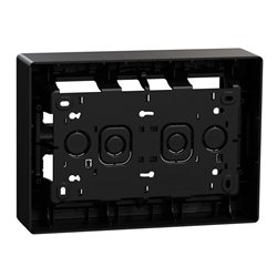 Boîte de concentration saillie complète Unica NU121854 Anthracite 2 rangs de 8 modules