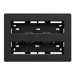 Boîte de concentration saillie complète Unica NU121854 Anthracite 2 rangs de 8 modules