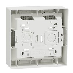 Boîte de concentration saillie complète Unica NU122418 Blanc 2 colonnes de 4 modules
