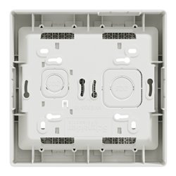 Boîte de concentration saillie complète Unica NU122418 Blanc 2 colonnes de 4 modules