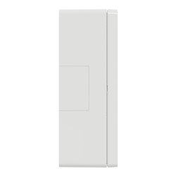 Boîte de concentration saillie complète Unica NU122420 Blanc antibactérien 2 colonnes de 4 modules
