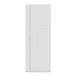 Boîte de concentration saillie complète Unica NU122420 Blanc antibactérien 2 colonnes de 4 modules