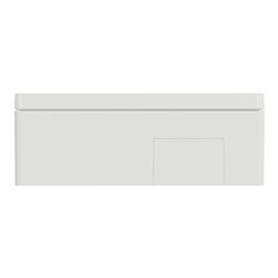 Boîte de concentration saillie complète Unica NU122420 Blanc antibactérien 2 colonnes de 4 modules