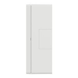 Boîte de concentration saillie complète Unica NU123418 Blanc 3 colonnes de 4 modules