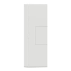 Boîte de concentration saillie complète Unica NU123420 Blanc antibactérien 3 colonnes de 4 modules