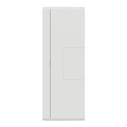 Boîte de concentration saillie complète Unica NU124420 Blanc antibactérien 4 colonnes de 4 modules