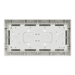 Boîte de concentration saillie complète Unica NU124420 Blanc antibactérien 4 colonnes de 4 modules