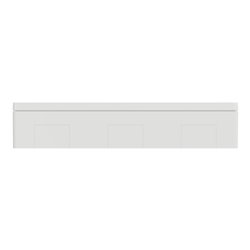 Boîte de concentration saillie complète Unica NU124420 Blanc antibactérien 4 colonnes de 4 modules
