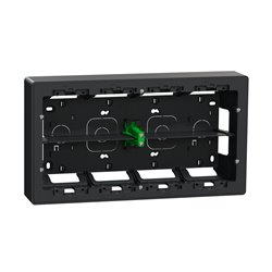 Boîte de concentration saillie Unica NU821054 Anthracite, à compléter 2 rangs de 10 modules