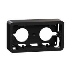 Boîte en saillie Unica NU840454 anthracite 2 postes