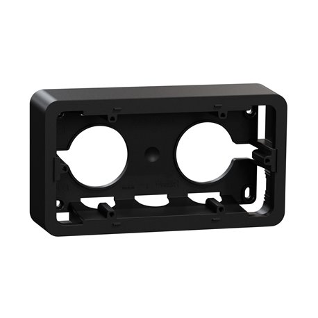 Boîte en saillie Unica NU840454 anthracite 2 postes