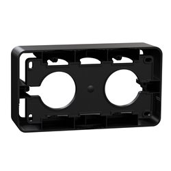 Boîte en saillie Unica NU840454 anthracite 2 postes